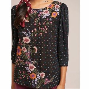 NWT Anthropologie Blanche Embroidered Blouse &⁉️🎁